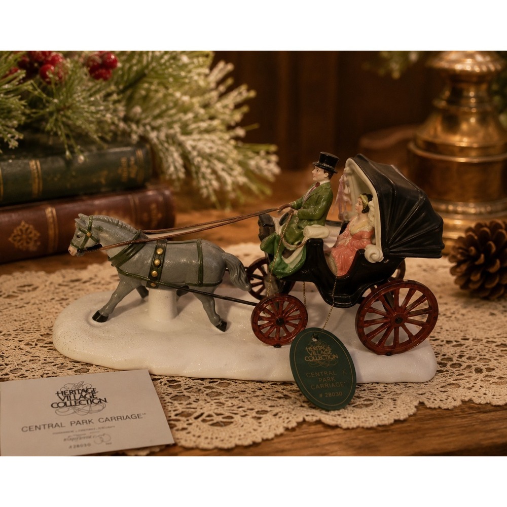Department 56 Heritage Village Central Park Carriage Horse Figurine #59790 w/Tag